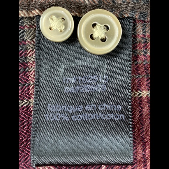 John Varvatos Men’s XXL Long Sleeve Shirt Plaid - Picture 9 of 12